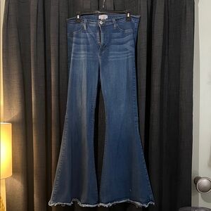 Women's Blue Flared Jeans